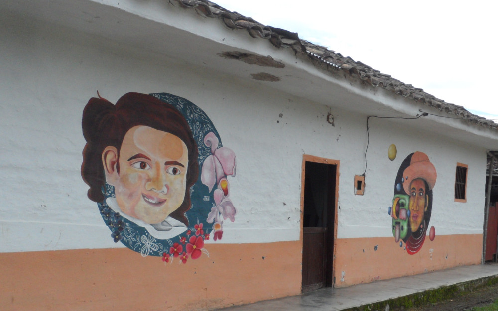 Muralismo por la defensa del territorio - Guaitipán Resiste (Pitalito - Huila)